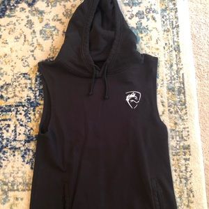 Alphalete Black  sleeveless hoodie